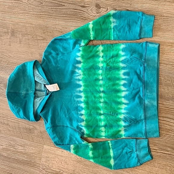 Lands' End  Fleece Hooded Sweatshirt Size Largr 10/12 - Picture 1 of 3